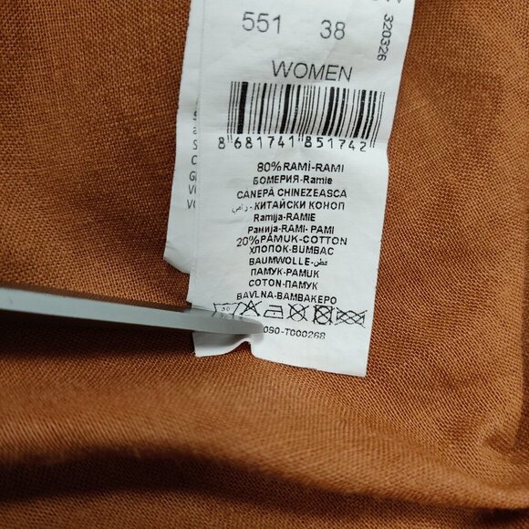 Koton Women's Pull-on Pants in Brown Size EU 38 Lightweight Summer Beach - Picture 5 of 10